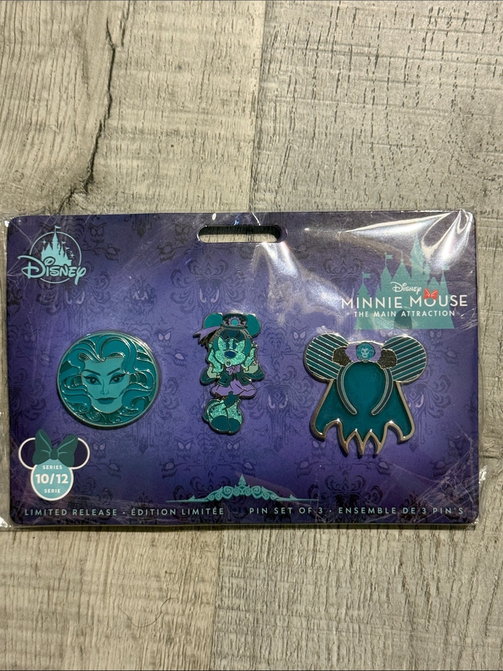 Limited Edition Disney Minnie Mouse Haunted Trio Pin Set -